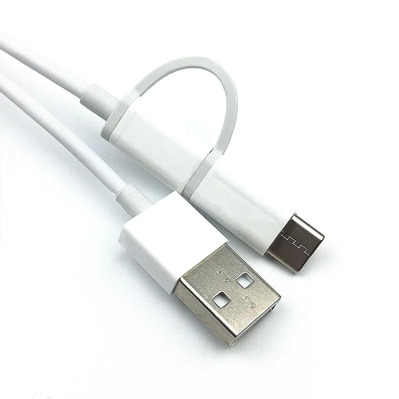 Зарядный кабель Xiao mi 2 в 1 100 см usb mi cro to type c для mi a3 9 lite se 9t pro max 3 redmi 7a redmi note 7 8 pro