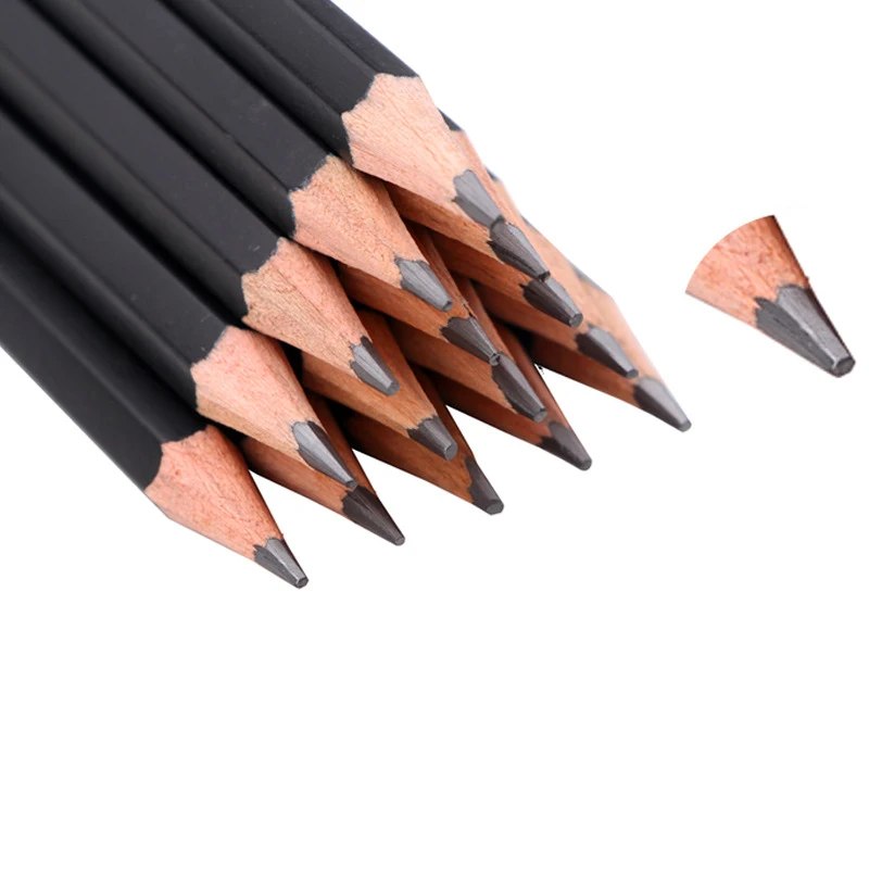 12pcs/set Wooden Professional Sketch Painting Pencils For School