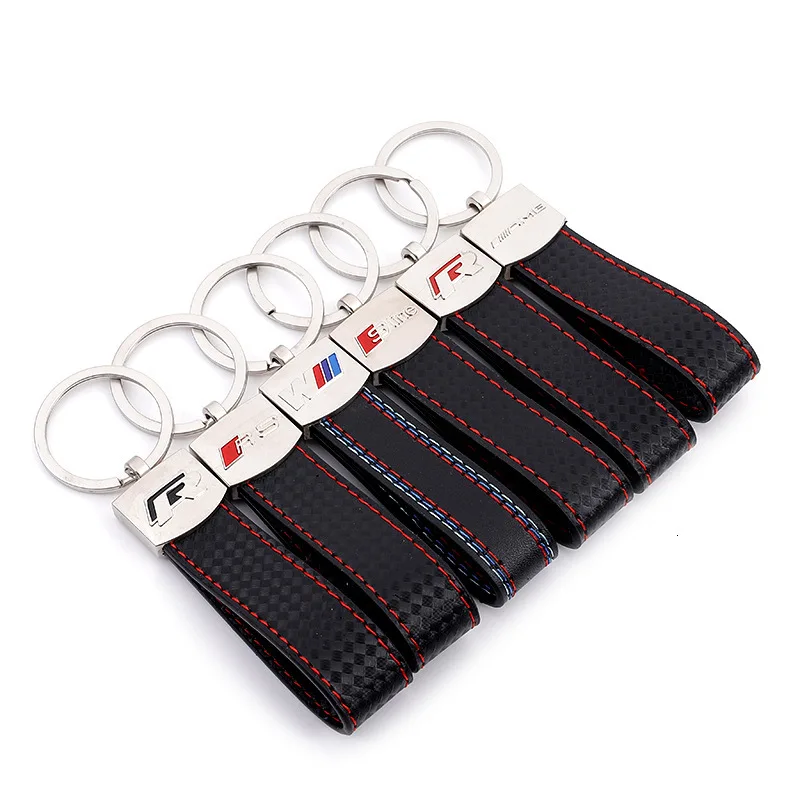 

M Three-colour Motion Mark Sline Rs Public R Amg Automobile Auto Logos Key Buckle Pendant Car Keychain vw