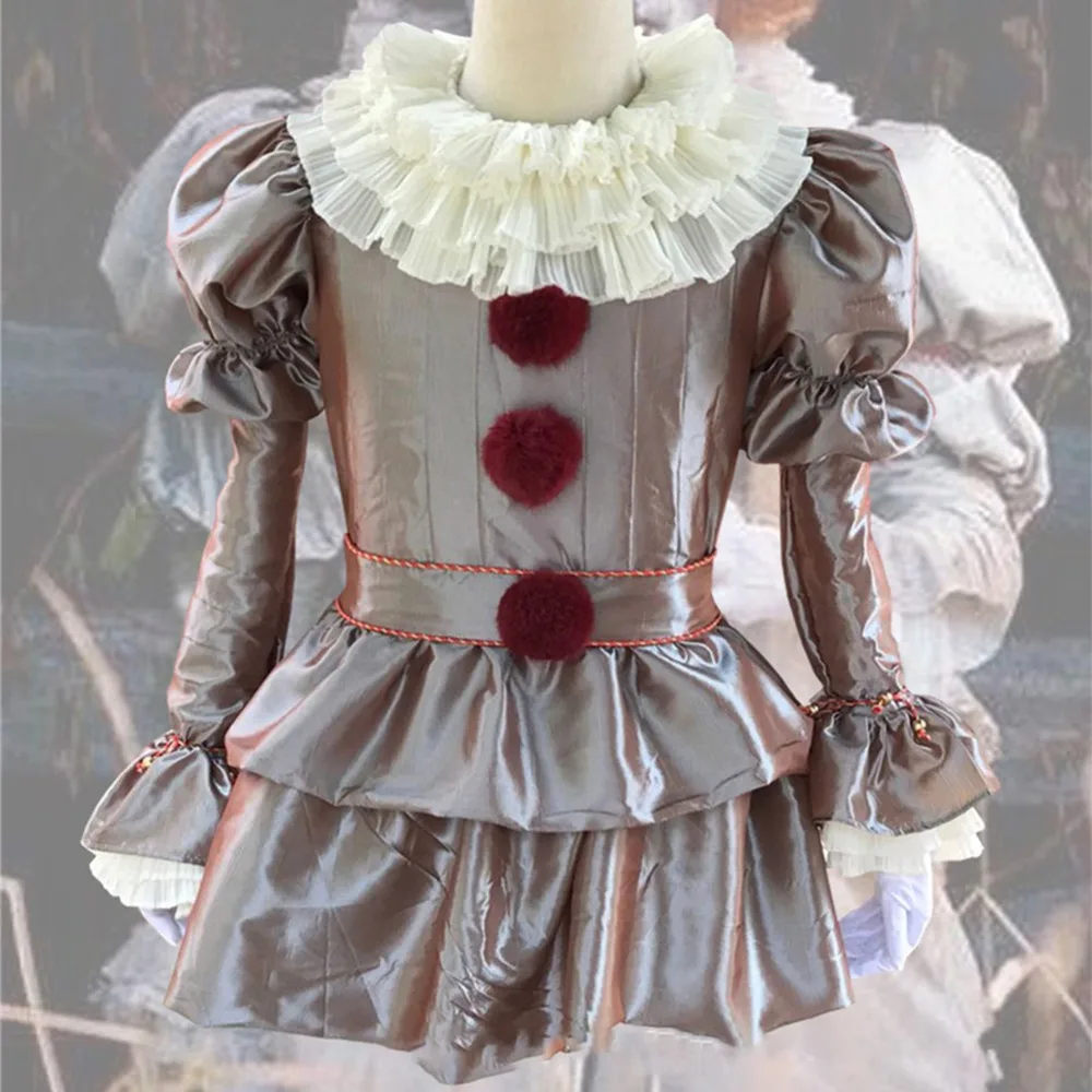 Костюм для косплея на Хэллоуин для женщин и мужчин Julymoda Scary Movie It Chapter Two Pennywise костюм клоуна для косплея для детей