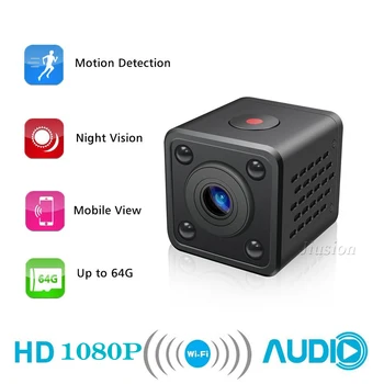 

Micro Wifi IP Camera HD 1080P Clock Mini Camcorder Wireless Video Recorder Security Digital Cam Motion Detection Sensor