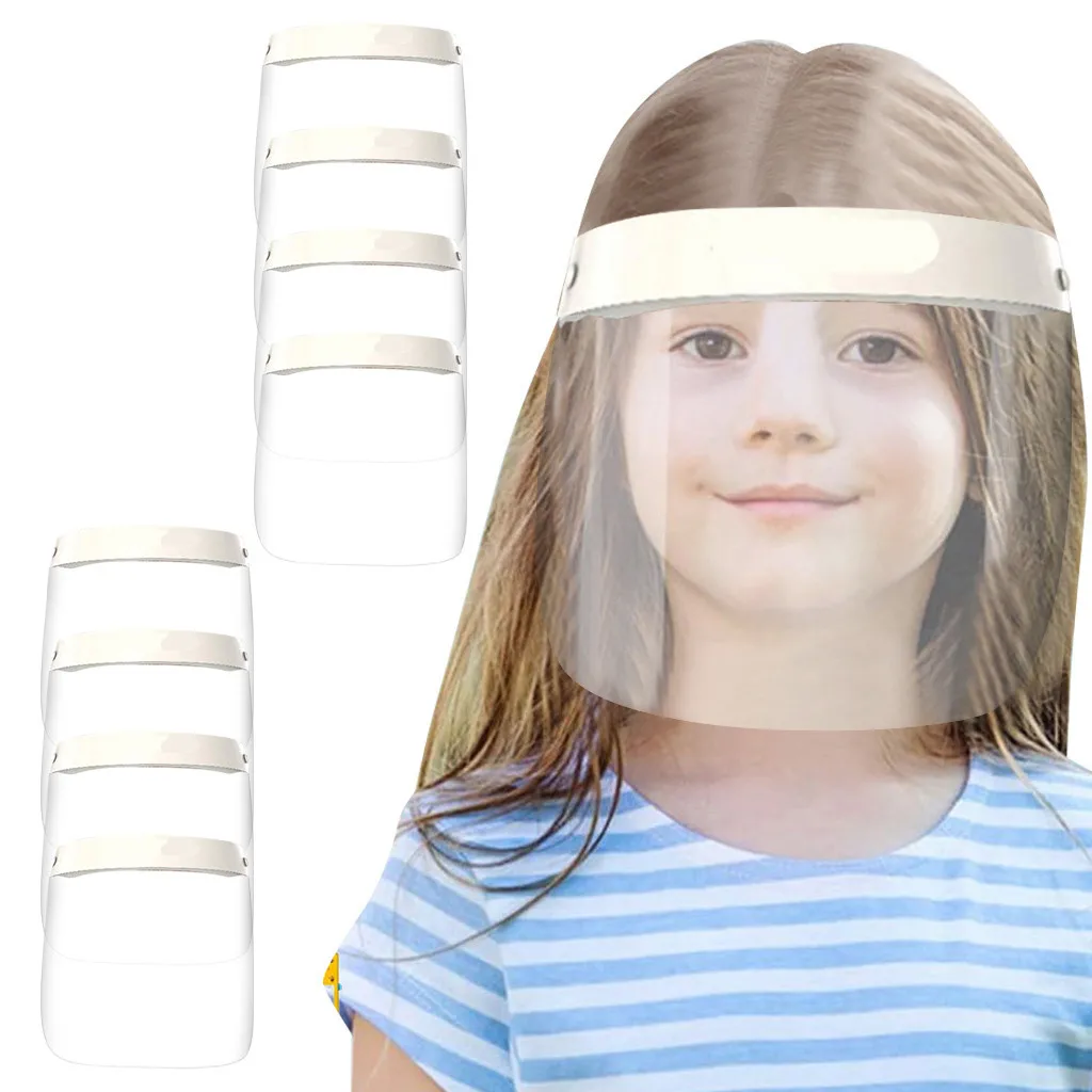 

Face Shields For Kids Cute Reusable Face Masks Transparent Face Mask Anti-Spray And Splash-Proof Full Face Protective Mask