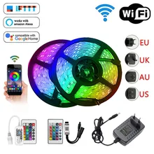 

RGB Tape LED Strip Light Bluetooth WIFI Controller rgb 5050 2835 led lights strip 300Leds TV Ambilight led lights For Room