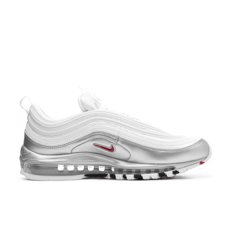 Nike Air Max 97 QS “Liquid Silver” мужские кроссовки для бега Серебристые спортивные кроссовки с воздушной подушкой At5458-001-002-100