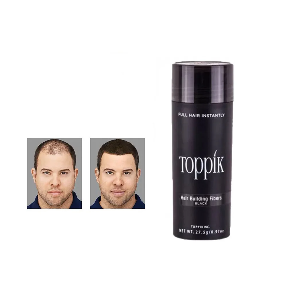 27,5 г Toppik строительные волокна для волос, 9 цветов, Полный волос, мгновенно, фибра, капиларес, волокно, удерживающий спрей, порошок для лечения волос