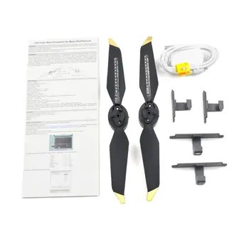 

LED Flash Word Propellers Quick-Release Programmable Pattern Paddle For DJI Mavic 1 Platinum Drone Accessories