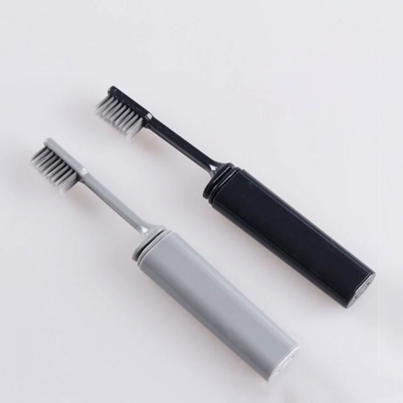 

Portable Compact Bamboo Charcoal Folding Toothbrush Fold Travel Camping Hiking Outdoor Easy To Take Foldable Teethbrush