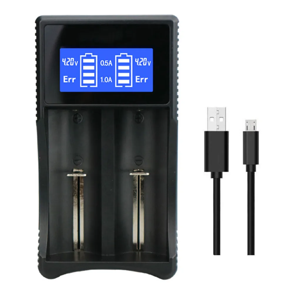 Зарядное устройство 18650 универсальное интеллектуальное зарядное USB с жк-дисплеем