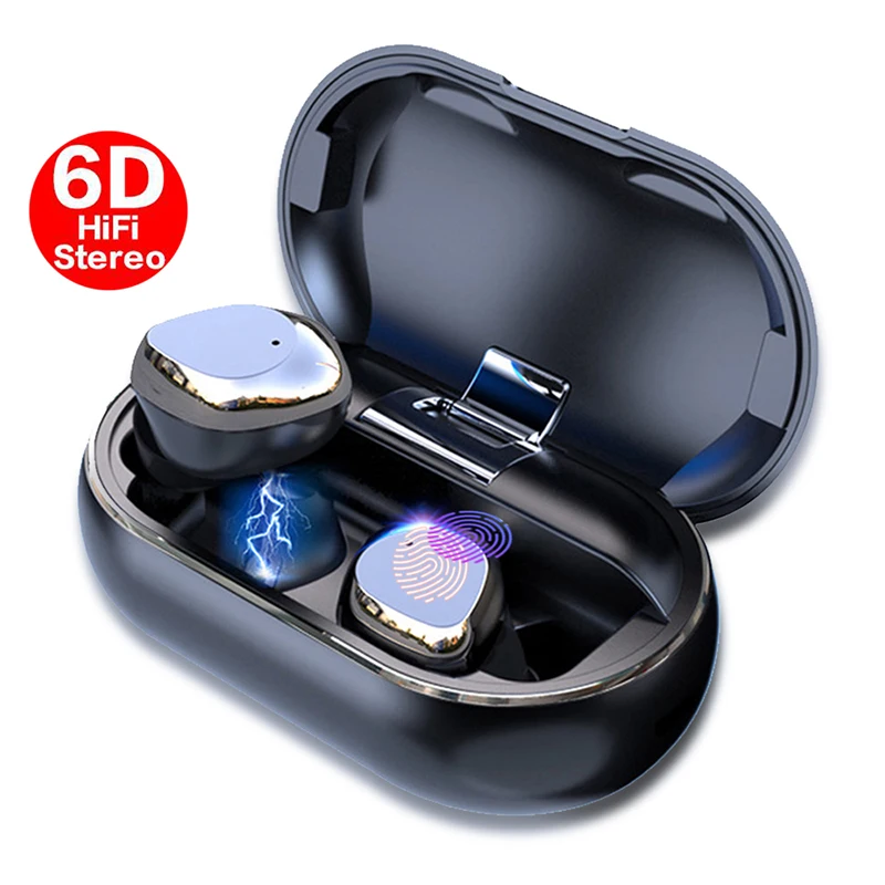 Беспроводные наушники X26 TWS bluetooth наушники ecouteur беспроводной bluetooth 6D стерео спортивные наушники металлическая зарядная коробка для xiaomi