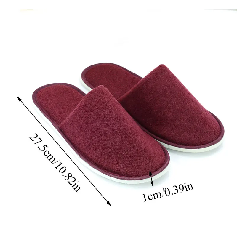 Hotel Travel Spa Disposable Slippers Men Women Fashion 1 Pair Solid Party Sanitary Home Guest Slippers Beauty Club Washable Shoe