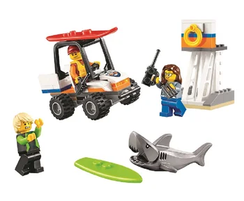 

94Pcs City Series Coast Guard Starter Model Building Block Toys BELA 10750 Gift For Children Compatible With Lepining