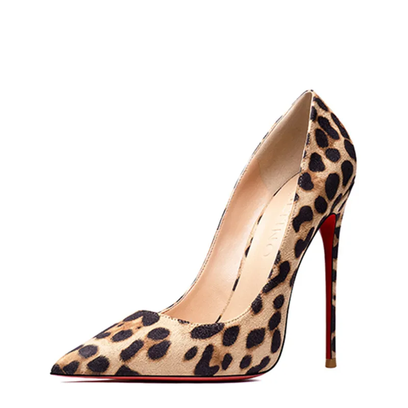 

Fashion Leopard Sexy Pumps Spring Summer Women High Heeled Stilettos Red Sole Ladies Dress Shoes Girl Gifts Heels Women's Shoes