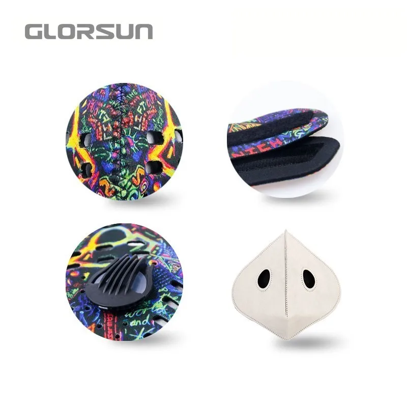 GLORSUN Anti Dust Mask for Mouth  pm2.5 Dust Respirator Wholesale Breath  anti odor pollution running sports maska