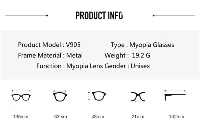 SPH-1,0-6,0 готовые очки по рецепту для близорукости для мужчин и женщин Высококлассные очки кошачий глаз для близоруких с диоптрией UF43