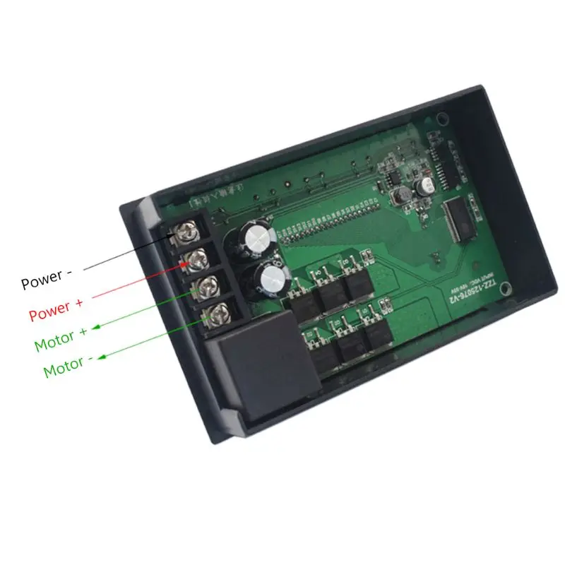 Цифровой дисплей 0~ Регулируемый DC 12V 24V 36V 48V 40A PWM контроллер скорости двигателя постоянного тока контроллер синхронизации Реверсивный