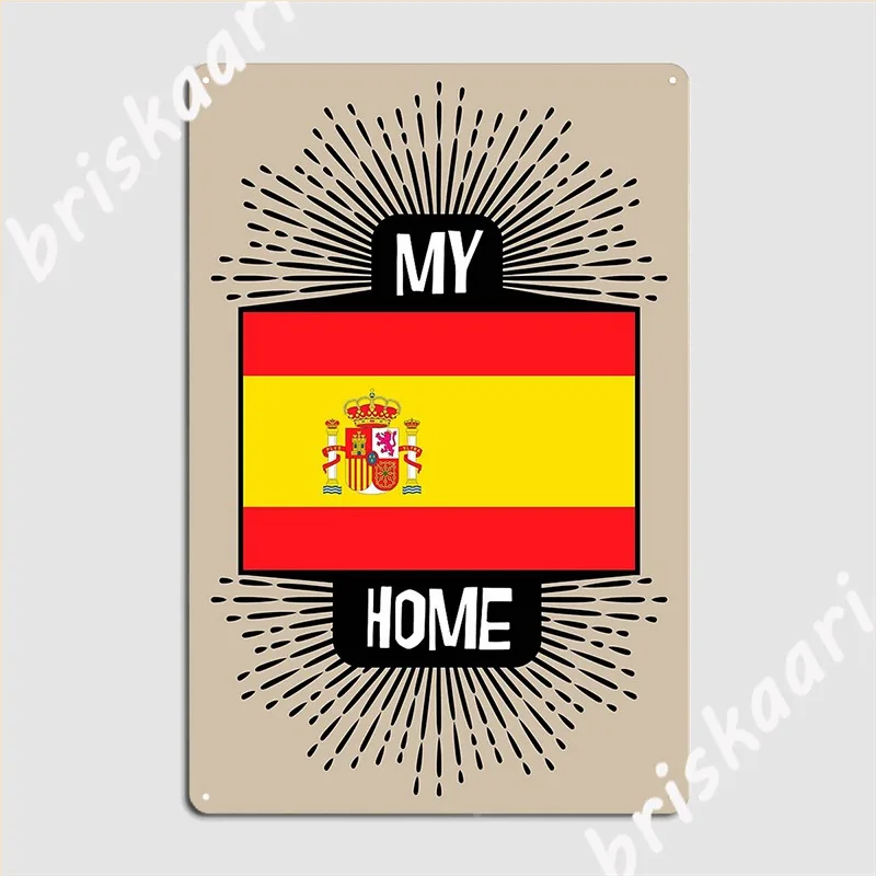 Плакат Мой дом в Испании металлический плакат для клуба дома бара дизайн стены