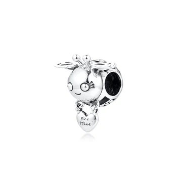 

GPY 2020 Spring Bee Mine Charms 925 Original Fit Pandora Bracelet Sterling Silver Charm Beads for Jewelry Making