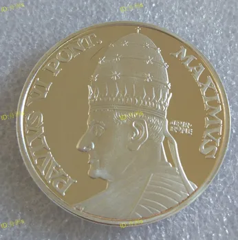 

Pope Paul VI of the Vatican Metal Coin Plated Commemorative Coin Badge medal for collection Arts Gifts Souvenir