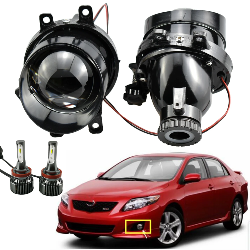 Faros antiniebla Bixenon para Toyota Corolla/Yaris/Avensis/Camry/RAV 4/Peugeot/H11 Lexus, lentes de proyector HID, accesorios de modificación| - AliExpress