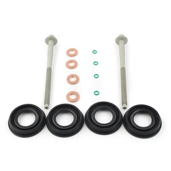

14pcs Car Fuel Injector Seal Washer Kit for Ford TRANSIT MK7 2 x Injector Clamp Bolts 2.2 2.4 Rocker seal 6C1Q-6K780-AB