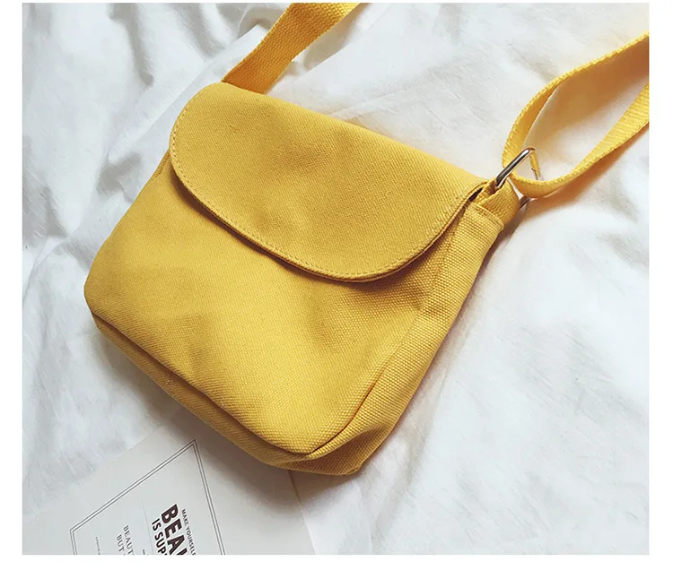 Children Autumn And Winter Canvas Bag Women's Literature And Art Hipster Over-the-shoulder Bag South Korea College Style Simple