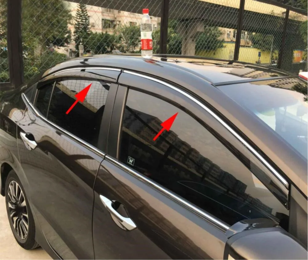 Стильный оконный козырек вентиляционный дефлектор подходит для Mazda 3 M3 Sedan 4dr 2004-2009 Автомобильный Стайлинг быстрый безопасный корабль
