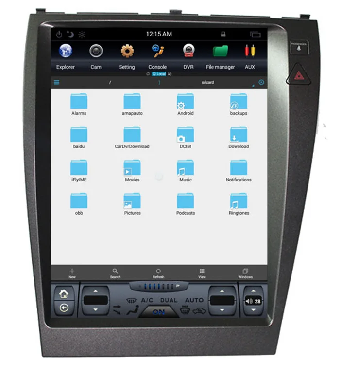 

12.1" tesla style vertical screen android 9.0 Six core Car GPS multimedia Navigation for Lexus ES ES 240 ES 350 2007-2012