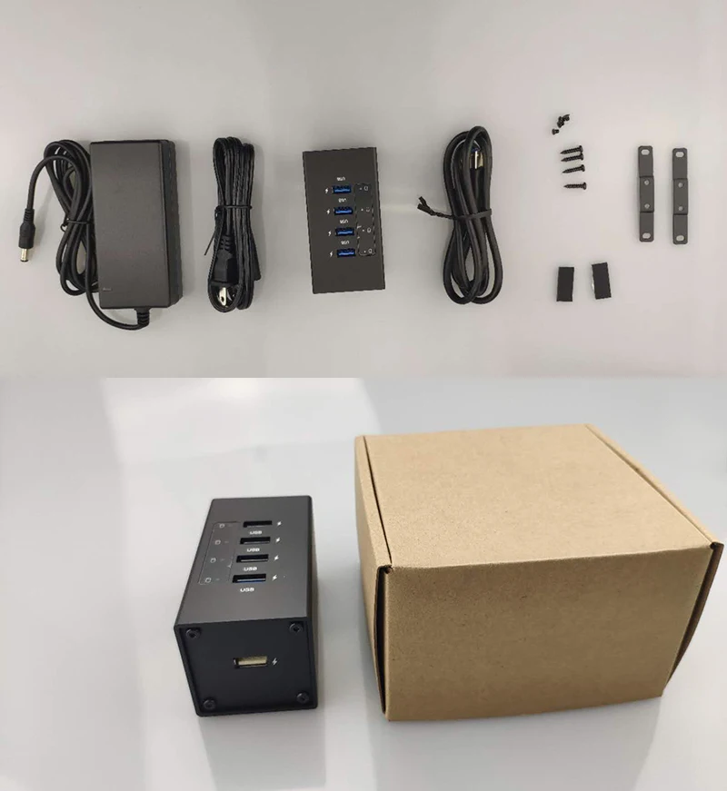AOKO USB3.0 концентратор 4 порта алюминиевый сплав Материал 4 USB расширение 1 USB порты быстрой зарядки