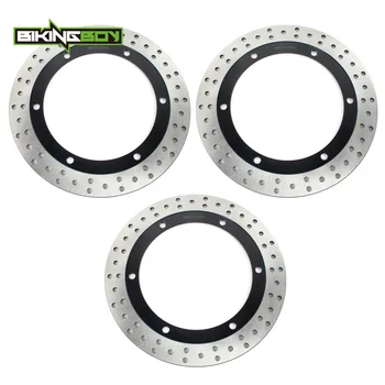 

BIKINGBOY For Honda GL 1500 Goldwing J K A SE 1988 1989 GL1500 Front Rear Brake Discs Disks Rotors 296mm Motorcycle Replacement