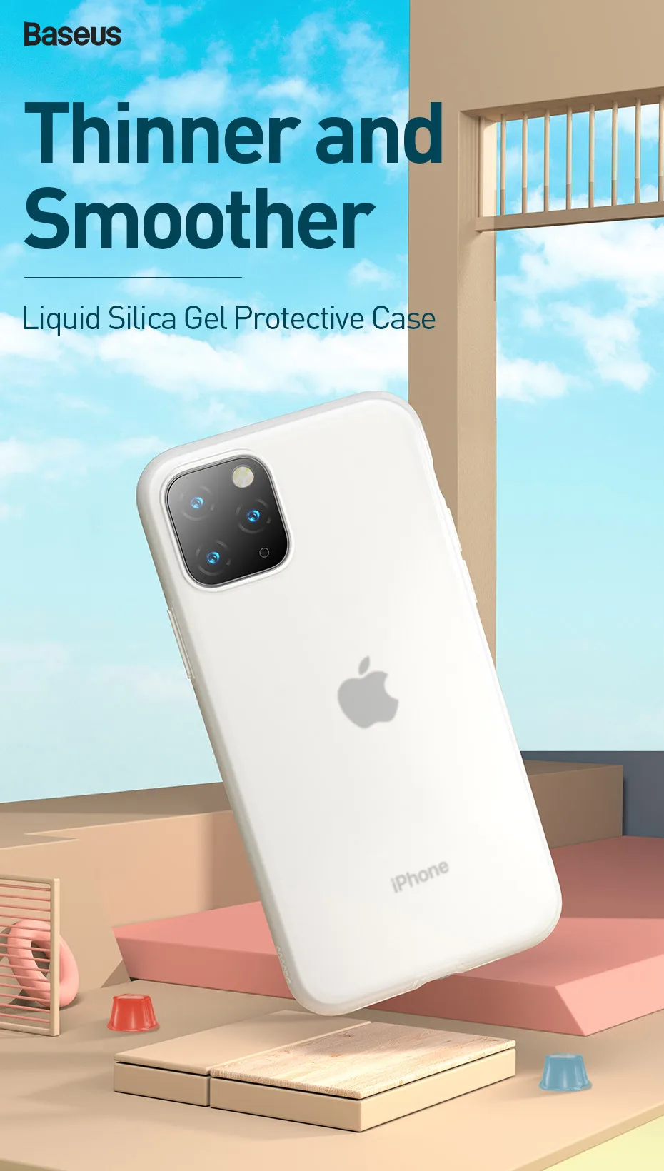 Роскошный чехол Baseus для телефона iPhone 11 Pro Max, мягкая Жидкая силиконовая задняя крышка для iPhone, Ультратонкий чехол, чехол, Fundas Capa