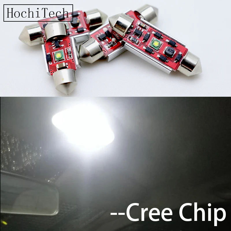 2 шт. C5W светодиодный Canbus лампы 31 мм 36 39 41 светильник Festoon с чипами Cree Авто купольная