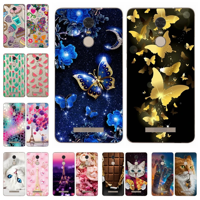 Phone Cover for Xiaomi Redmi Note 3 Case Cartoon Xiomi RedMi pro back cover Xiami Coque Capa |