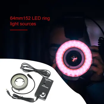 

64mm152 LED Lamp Bead Illumination Microscope Adjustable Light Source Adjustable Ring Light Split Type