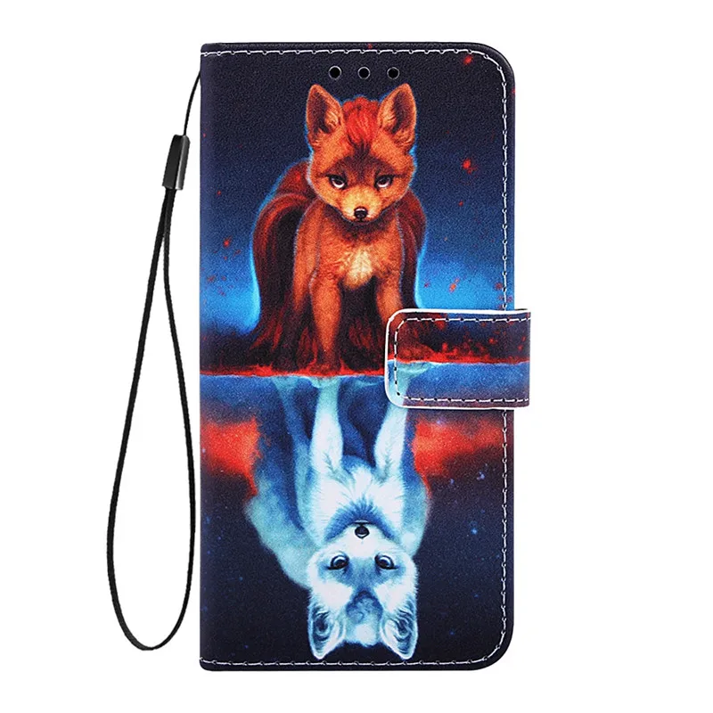 For on Etui Huawei P40 Lite Case Cover sFor Huawei P40 Pro P 40 P40lite Phone Case Coque Luxury Animal Wallet Leather Flip Cases huawei silicone case Cases For Huawei