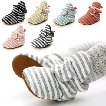 

Autumn And Winter Baby Boys Shoes First Walkers Girls Shoes Kids Shoes Warm Stripes First Walkers Toddler First Walkers