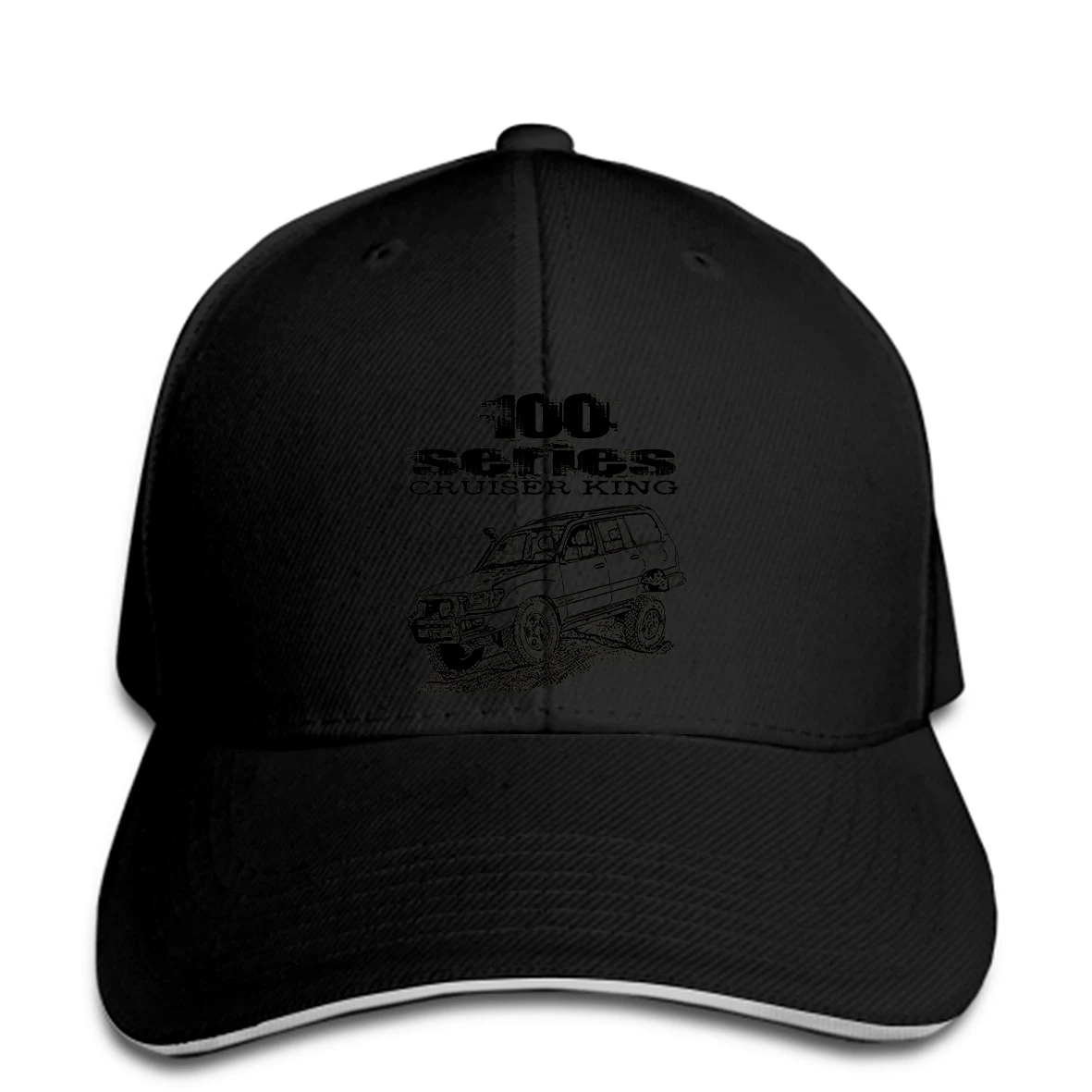 

100 Series Cruiser King design with UZJ100 Land Cruiser image Summer Men snapback hat Peaked