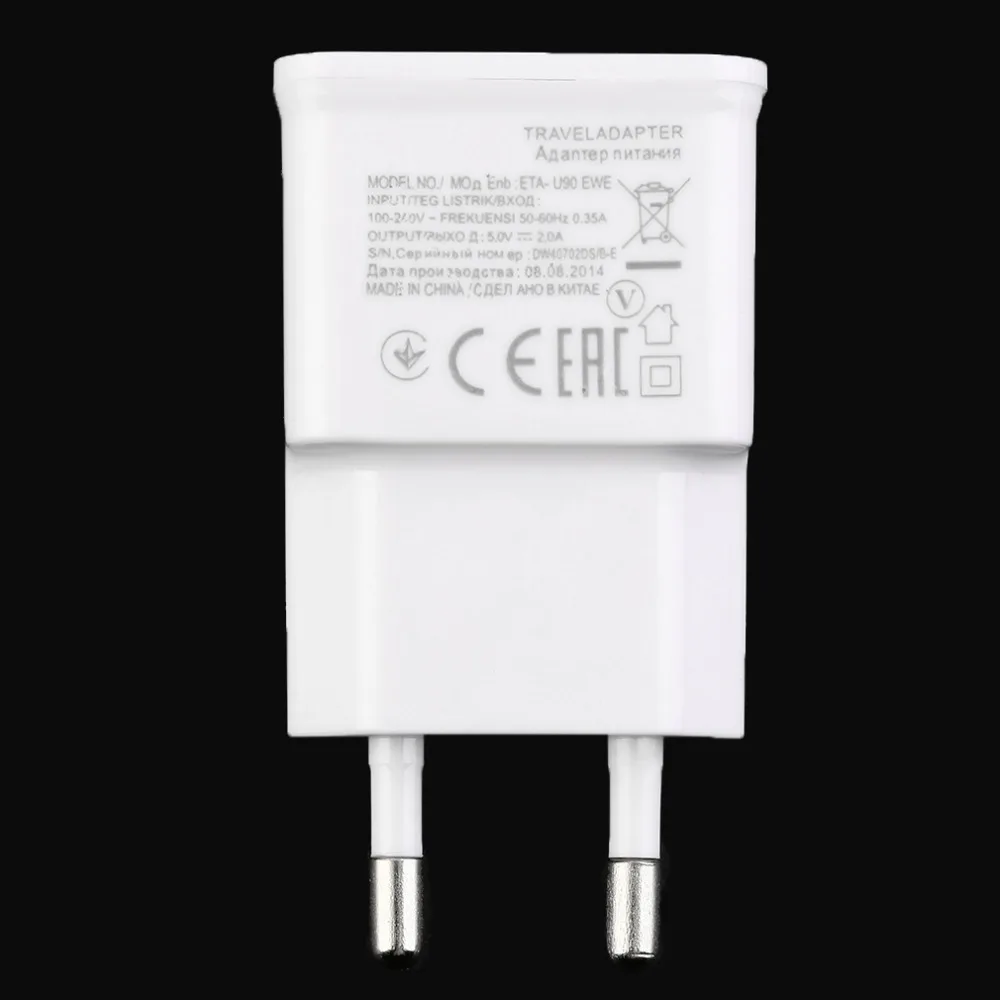 Горячее предложение 5V 2A двойной USB порт ЕС вилка AC настенное зарядное устройство адаптер для мобильного телефона планшета