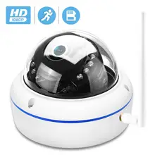Besder Антивандальная ip-камера Wi-Fi со слотом для sd-карты Макс 128 ГБ ONVIF P2P Обнаружение движения оповещение купольная камера безопасности IP WiFi 1080P