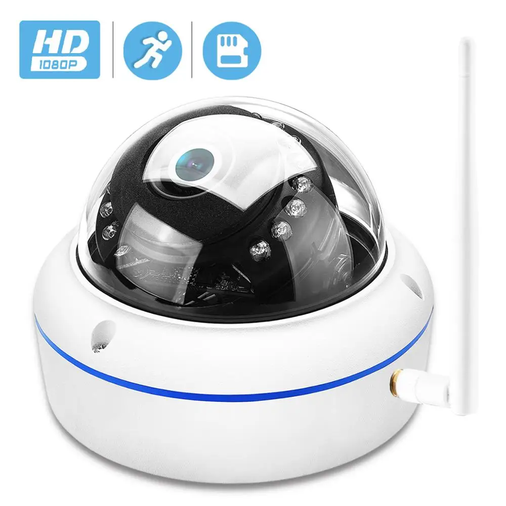 HD1080P Антивандальная ip камера Wi Fi слот для sd карты 64 ГБ обнаружение движения Ai