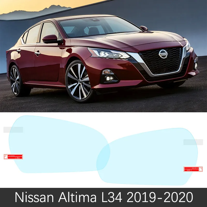 Для Nissan Altima Teana L33 L34 2013~ противотуманная пленка зеркало заднего вида непромокаемые прозрачные противотуманные пленки автомобильные аксессуары - Название цвета: Altima 2019-2020