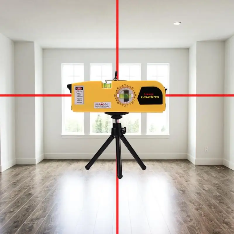 

360 Degree Infrared Laser Level Tape Scale Horizontal Ruler Measure Tool