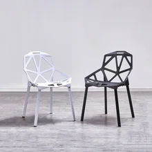 Nordic Creative PP Plastic Hollow Chairs Dining Chairs for Dining Rooms Restaurant Furniture Cafe Meeting Bedroom Dining Chairs