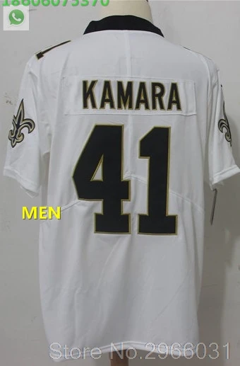 А+++ Качественная мужская футболка для взрослых Элвин Камара 41 Drew Brees 9 Майкл Томас 13 Орлеан