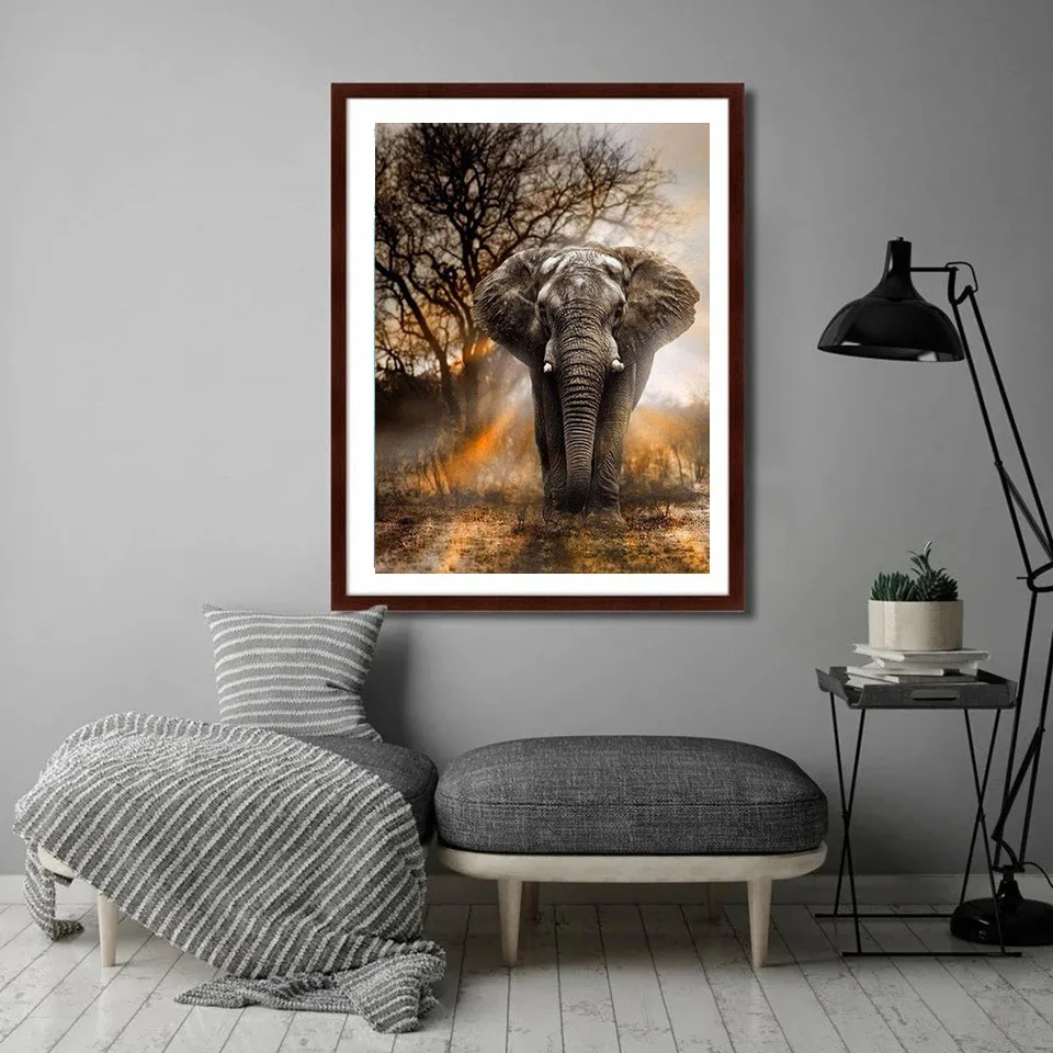 EverShine DIY Elephant Diamond Mosaic Colorful 5D Picture Rhinestone Diamond Painting Animals Kits Embroidery Handmade Gift diamond painting diamond painting accessories