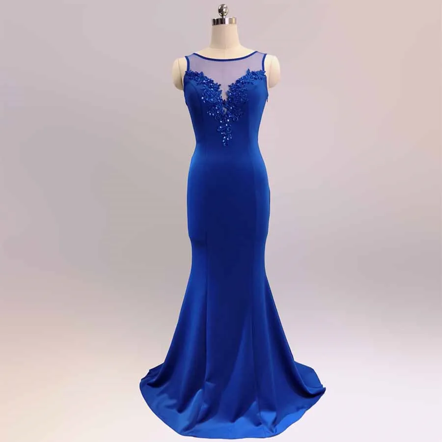 Вечерние платья с аппликацией, без рукавов размера плюс, Robe De Soiree, DX299-1, длинные, Русалка, женские вечерние платья, бисероплетение, официальное платье