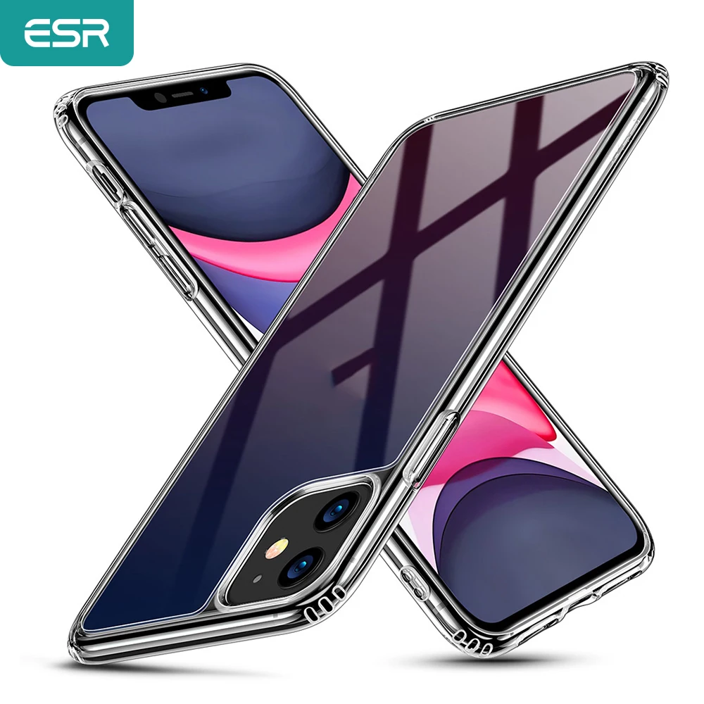 Стеклянный чехол ESR для iPhone 12 Mini 11 Pro Max ультратонкий прозрачный стеклянный с