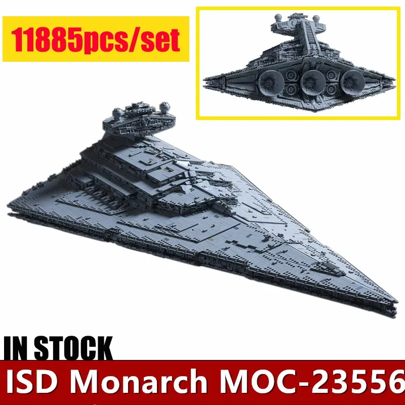 Новинка 2019 11353 шт Звездные игрушки WarsThe MOC 23556 ISD Monarch Imperial Star комплект эсминца