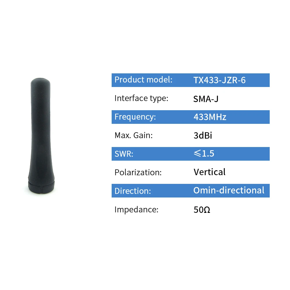 433MHz Mini Antenna Lora 433M Soft Walkie Talkie Antenna Short Omnidirectional Antena SMA Male DTU Module 2