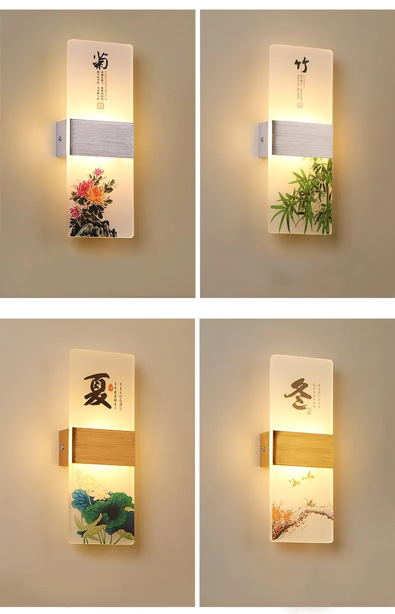 designer wall lights Led Wall Lamp Aluminum Acrylic Modern Dimming Bedroom Bedside Living Room Background Wall Corridor Aisle Stairs Hotel Light glass wall lights