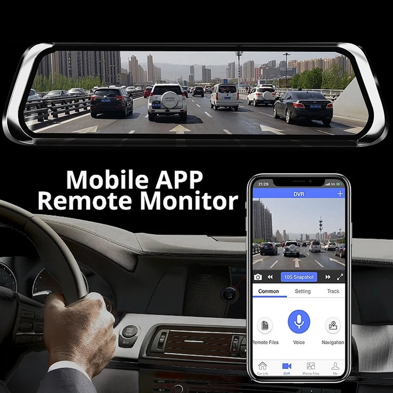 E08 Plus Автомобильный видеорегистратор 10 дюймов Ips нажмите 4G Зеркало Dvr Android Adas Gps Fhd 1080P Wifi авто регистратор зеркало заднего вида с камерой